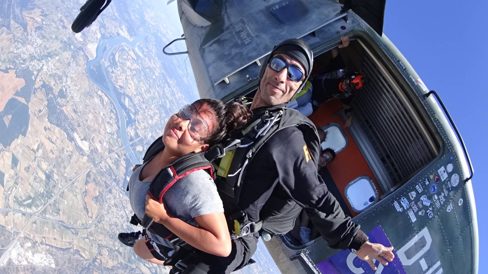 Saut en parachute biplace