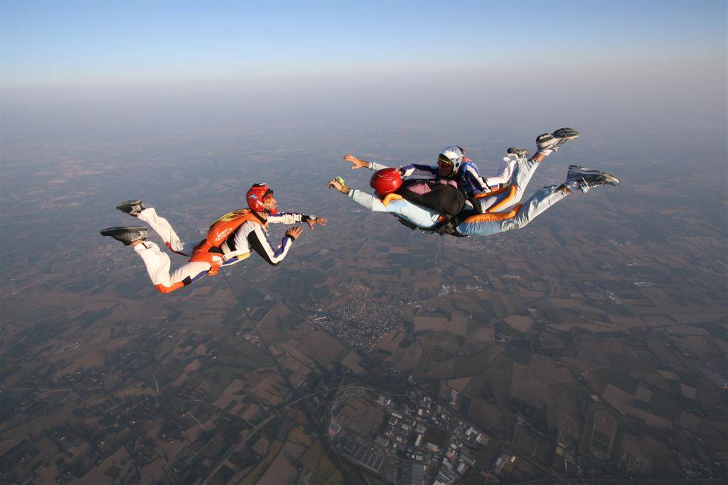 Le saut d'initiation PAC près de Montpellier  dans l'Hérault