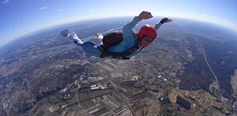 Premier saut de formation de parachutiste